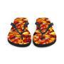 Vibrant Amber Summer Flip Flops