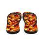 Vibrant Amber Summer Flip Flops