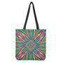 Vibrant Psychedelic Optical Illusion Tote Bag