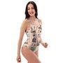 Viking Cartoon Norse One Piece Swimsuite