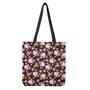 Vintage Pink Rose Floral Pattern Print Tote Bag