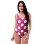 Vintage Red Polka Dot One Piece Swimsuite