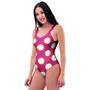 Vintage Red Polka Dot One Piece Swimsuite