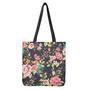 Vintage Rose Floral Flower Pattern Print Tote Bag