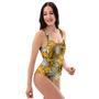 Vintage Sunflower One Piece Swimsuite