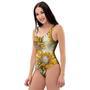 Vintage Sunflower One Piece Swimsuite