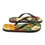 Vintage Tropical Hawaiian Flower Flip Flops Exotic Comfortable Footwear Thong Sandals Summer Woman Men Beach Print Rubber Slip On Shoes