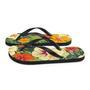 Vintage Tropical Hawaiian Flower Flip Flops Exotic Comfortable Footwear Thong Sandals Summer Woman Men Beach Print Rubber Slip On Shoes