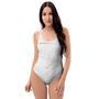 White Gold Marble One Piece Swimsuite