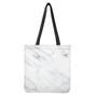 White Marble Print Tote Bag