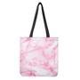 White Pink Marble Print Tote Bag