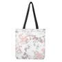 White Rose Gold Marble Print Tote Bag