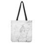 White Smoke Marble Print Tote Bag