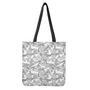 White Snow Camouflage Print Tote Bag