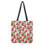 White Tropical Watermelon Pattern Print Tote Bag