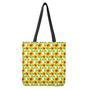 White Watercolor Sunflower Pattern Print Tote Bag