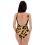 Yellow Cheetah One Piece Swimsuite