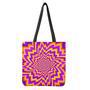 Yellow Expansion Moving Optical Illusion Tote Bag