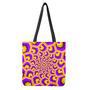 Yellow Hive Moving Optical Illusion Tote Bag