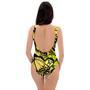 Yellow Monarch Butterfly One Piece Swimsuite