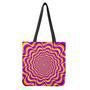 Yellow Splashing Moving Optical Illusion Tote Bag