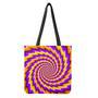 Yellow Twisted Moving Optical Illusion Tote Bag