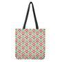 Zigzag Merry Christmas Pattern Print Tote Bag