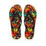 Abstract Colorful Butterfly Print Men's Flip Flops