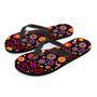 Abstract Flower Hippie Men's Flip Flops