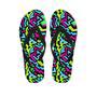 Abstract Graffiti Geometric Men's Flip Flops