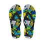 Abstract Graffiti Print Men's Flip Flops