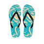 Abstract Green Marble Men's Flip Flops