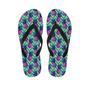 Abstract Hawaiian Pineapple Print Men's Flip Flops