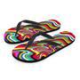 Abstract Ink Paint Men's Flip Flops