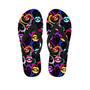 Abstract Lip Graffiti Print Men's Flip Flops