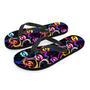 Abstract Lip Graffiti Print Men's Flip Flops