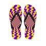 Abstract Optical Illusion Men's Flip Flops