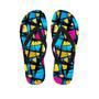 Abstract Psychedelic Graffiti Men's Flip Flops