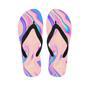 Abstract Trippy Holographic Men's Flip Flops