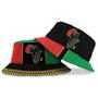 African Color Smoke Bucket Hat For Black Men, Black Women