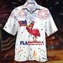 All Over Print Flamingo Hawaiian Shirts For Men And Woman, Happy Independence'S Day Flamerica Aloha Beach Shirt