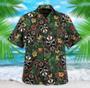 All Over Print Floral Skull Dart Hawaiian Shirt, Gift for Dart Player, Skull Shirt