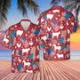 All Over Print Happy Independence Day Hawaiian Shirt For Farm Lovers