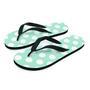 Aqua Polka Dot Men's Flip Flops