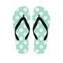 Aqua Polka Dot Men's Flip Flops