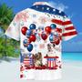 Australian Shepherd Independence Day Hawaiian Shirt, Dog Hawaii Beach Shirt Short Sleeve For Of July