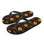 Autumn Sunflower Men's Flip Flops