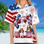 Basset Hound Independence Day Hawaiian Shirt, Dog Hawaii Beach Shirt Short Sleeve For Of July