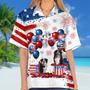 Bernese Mountain Dog Independence Day Hawaiian Shirt, Dog Hawaii Beach Shirt Short Sleeve For Of July