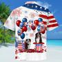 Bernese Mountain Dog Independence Day Hawaiian Shirt, Dog Hawaii Beach Shirt Short Sleeve For Of July